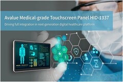 安勤醫療級觸控平板計算機HID－1337，推動次世代數字醫療平臺全面整合！