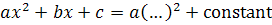completing the square