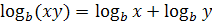 log multiplication property