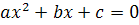 quadratic equation