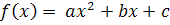 quadratic function