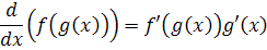 derivative of two functions applied to one another