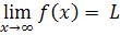 limit at infinity