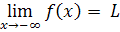 limit at negative infinity