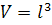 volume of a cube