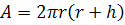 surface area of a cylinder
