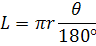 sector arc length