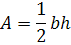 area of a triangle