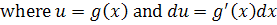 integral by u substitution