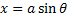 substitute sin function