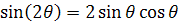 double angle identity sin function