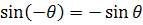 even and odd identity sin function