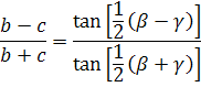 law of tangents formula 2