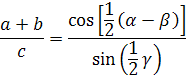 mollweid's formula