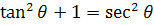 pythagorean identity tangent and secant