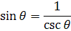 cosecant reciprocal identity